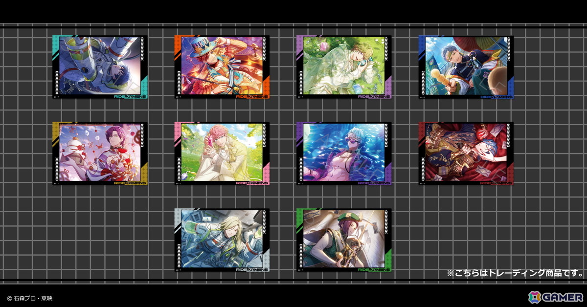 「ライドカメンズ」アクスタや前髪クリップの予約販売が開始!第1弾ではジャスティスライド、ウィズダムシンク、タワーエンブレムが登場の画像