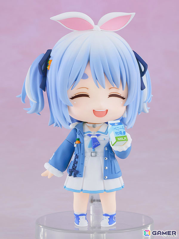 ホロライブ・兎田ぺこらさんが私服姿でねんどろいど化!興奮顔や牛乳パックなどのパーツも付属の画像