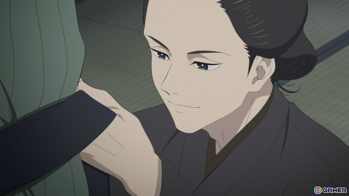 一太郎の帯を締める仁吉
