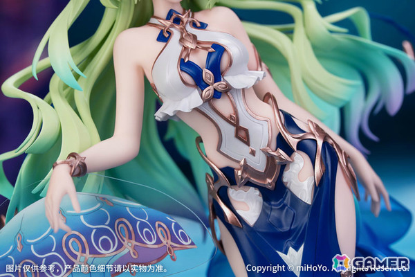 「崩壊3rd」より「メビウス ブルーコーラル Ver.」のフィギュアが登場！深海のように蒼く輝くドレス姿を再現の画像5