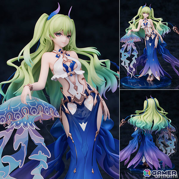 「崩壊3rd」より「メビウス ブルーコーラル Ver.」のフィギュアが登場！深海のように蒼く輝くドレス姿を再現の画像