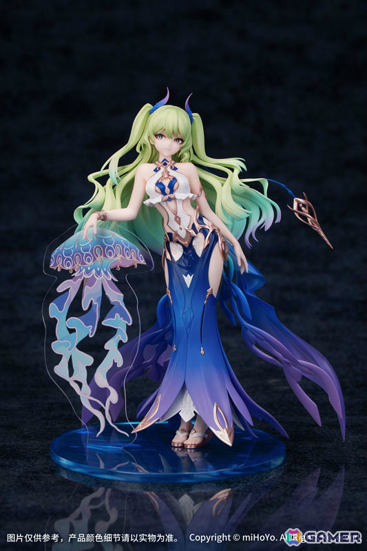 「崩壊3rd」より「メビウス ブルーコーラル Ver.」のフィギュアが登場！深海のように蒼く輝くドレス姿を再現の画像