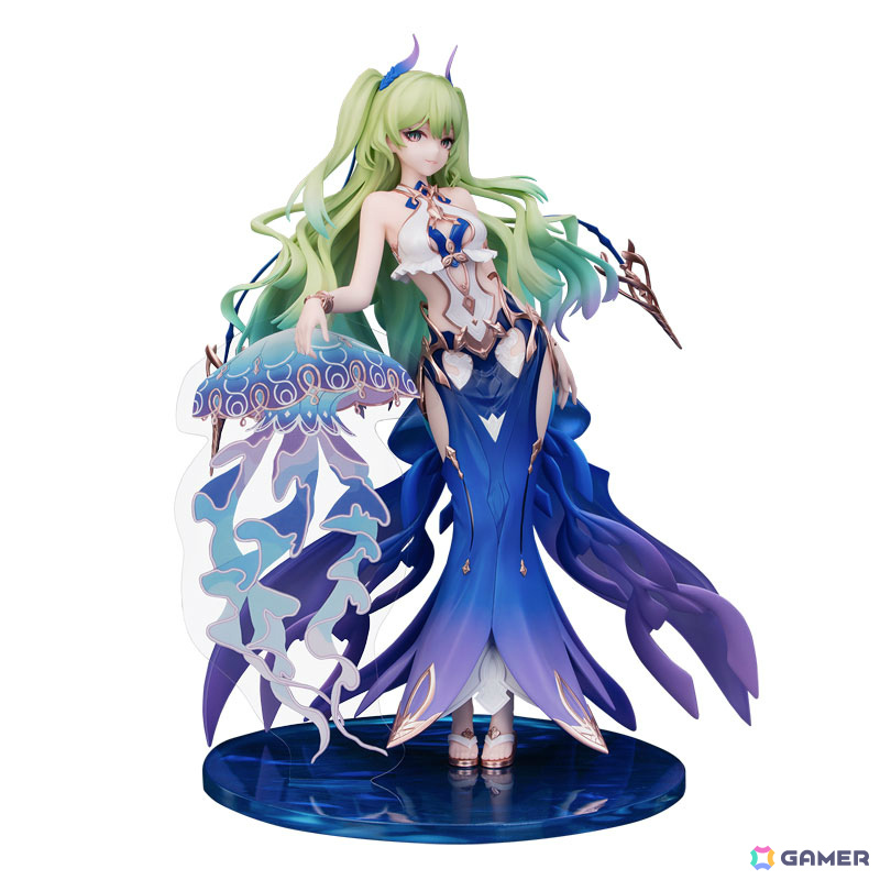 「崩壊3rd」より「メビウス ブルーコーラル Ver.」のフィギュアが登場！深海のように蒼く輝くドレス姿を再現の画像