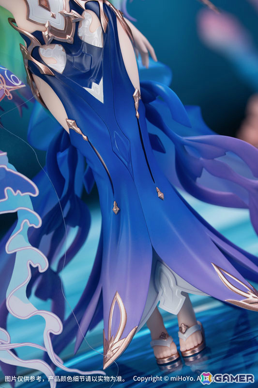 「崩壊3rd」より「メビウス ブルーコーラル Ver.」のフィギュアが登場！深海のように蒼く輝くドレス姿を再現の画像