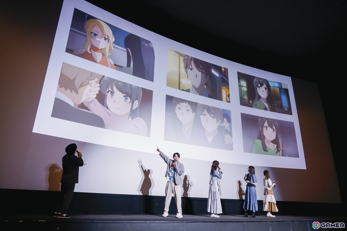 アニメ「青春ブタ野郎はサンタクロースの夢を見ない」第1話&第2話先行上映会のレポートが到着!石川界人さん、瀬戸麻沙美さん、雨宮天さん、石見舞菜香さんが登壇の画像