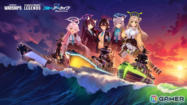 ユウカやワカモらが艦長として登場する「World of Warships」×「ブルアカ」コラボ第2弾が7月10日より順次開催！アビドス対策委員会メンバーの復刻もの画像2