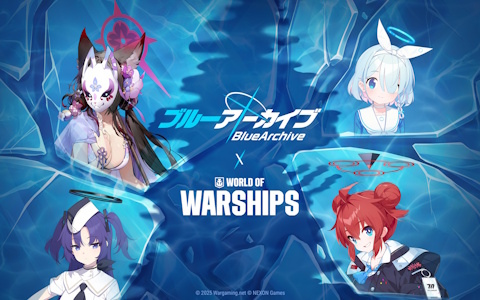 ユウカやワカモらが艦長として登場する「World of Warships」×「ブルアカ」コラボ第2弾が7月10日より順次開催！アビドス対策委員会メンバーの復刻も