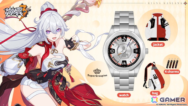 「崩壊3rd」8周年を記念したコラボ商品が登場！キアナの新装甲「ドン！烈火の願い星」をモチーフにした腕時計、アウター、ボディバッグがラインナップの画像1