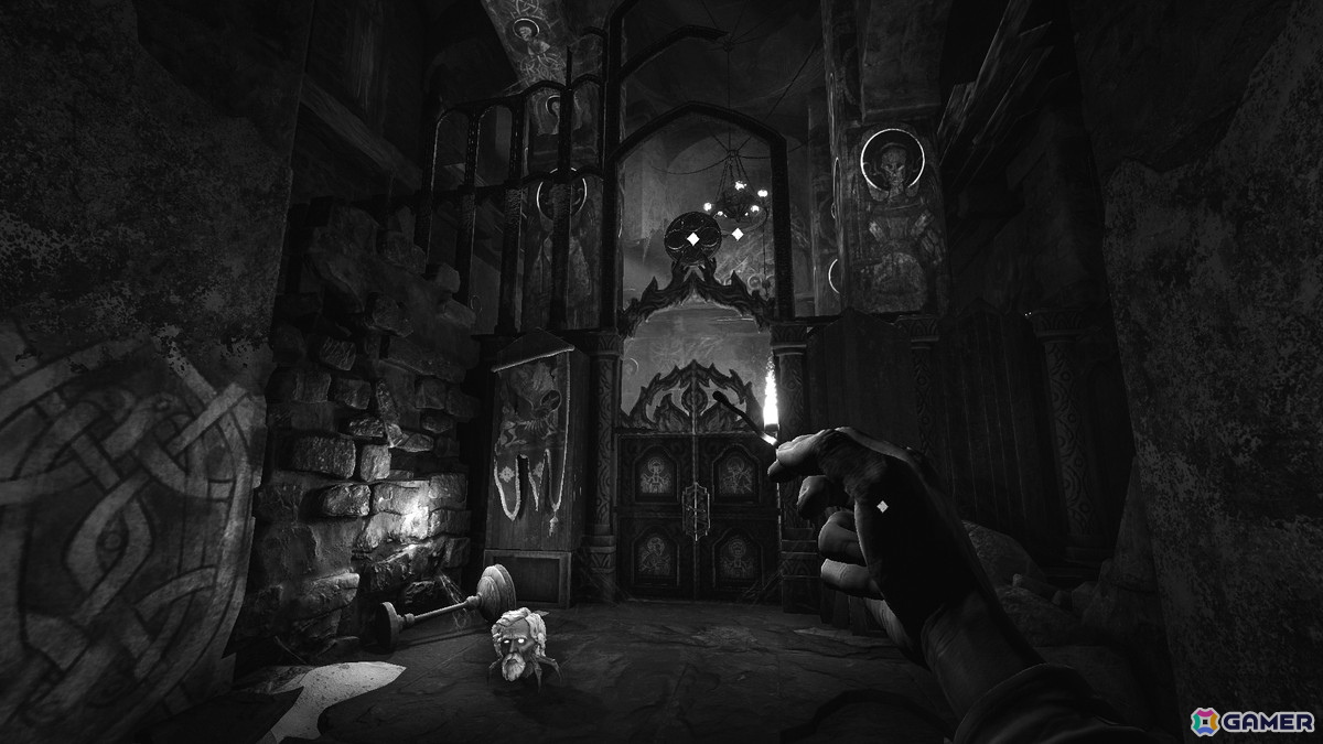 モノクロで描かれるスラヴ民話をモチーフとした主観視点のホラーアドベンチャーゲーム「ひとつ目のリーホ」が7月28日にSteamでリリース!の画像