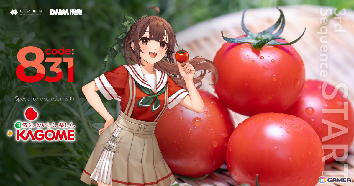 「艦これ」のC2機関とDMMによる共同プロジェクト「code:831」がカゴメとコラボ！「栄養訴求型トマト」全4種BOXが販売開始の画像1