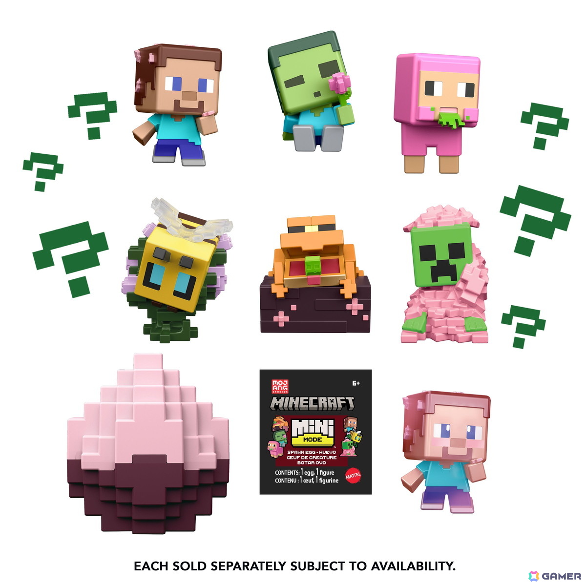 「マイクラ」のフィギュアシリーズ4製品が6月28日より順次発売!スライムからフィギュアが出てくるポーション型グッズや桜バイオームをイメージしたフィギュアなどが登場の画像