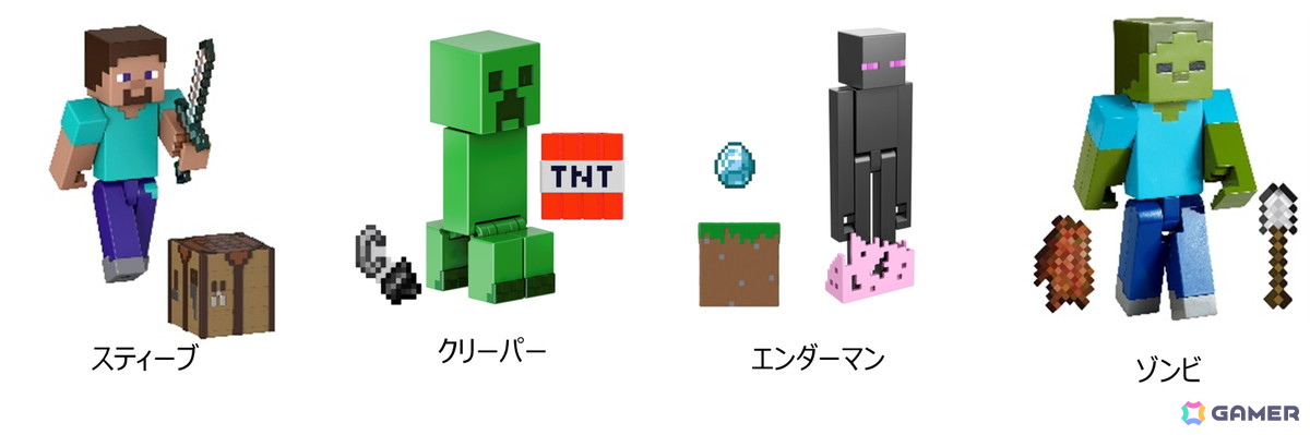 「マイクラ」のフィギュアシリーズ4製品が6月28日より順次発売!スライムからフィギュアが出てくるポーション型グッズや桜バイオームをイメージしたフィギュアなどが登場の画像