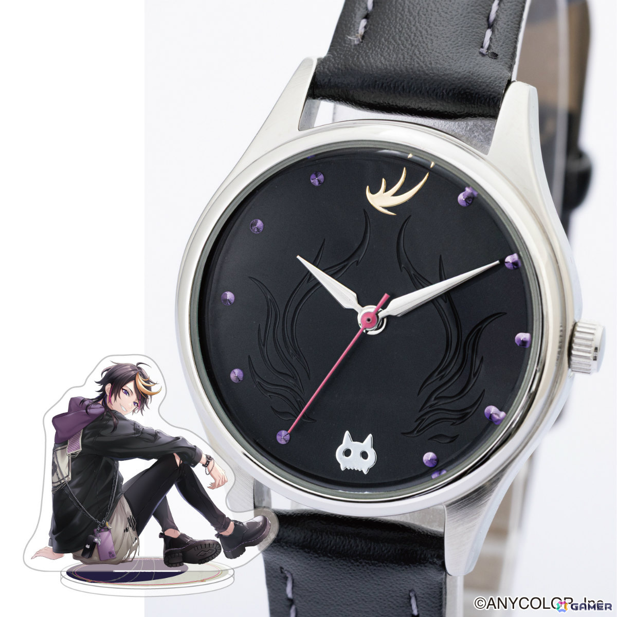 「NIJISANJI EN」闇ノシュウさん&エリーラペンドラさんのファッショングッズが登場!日常使いできるバッグ、腕時計、財布やスマホストラップ、フォンタブなどの画像