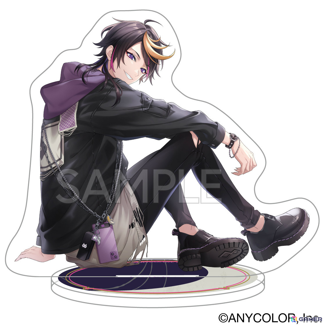「NIJISANJI EN」闇ノシュウさん&エリーラペンドラさんのファッショングッズが登場!日常使いできるバッグ、腕時計、財布やスマホストラップ、フォンタブなどの画像