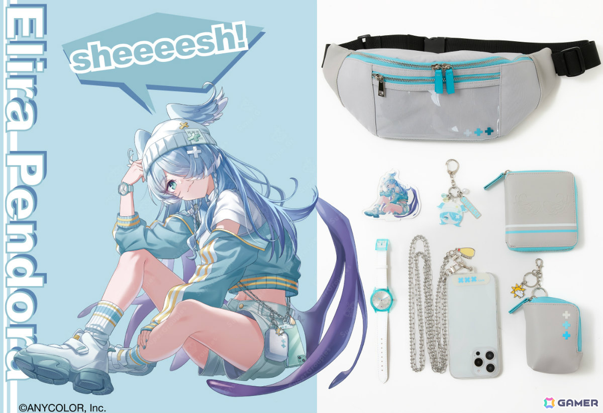 「NIJISANJI EN」闇ノシュウさん&エリーラペンドラさんのファッショングッズが登場!日常使いできるバッグ、腕時計、財布やスマホストラップ、フォンタブなどの画像