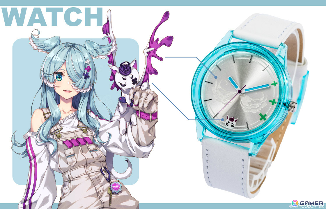 「NIJISANJI EN」闇ノシュウさん&エリーラペンドラさんのファッショングッズが登場!日常使いできるバッグ、腕時計、財布やスマホストラップ、フォンタブなどの画像