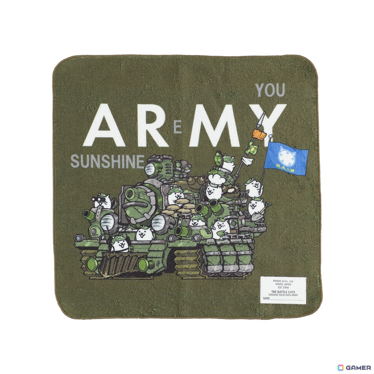 「にゃんこ大戦争」よりグッズ「YOU ARE MY SUNSHINE」コレクションが発売!超撃滅戦車ギガパルドなどをモチーフにしたTシャツやトートバッグなどの画像
