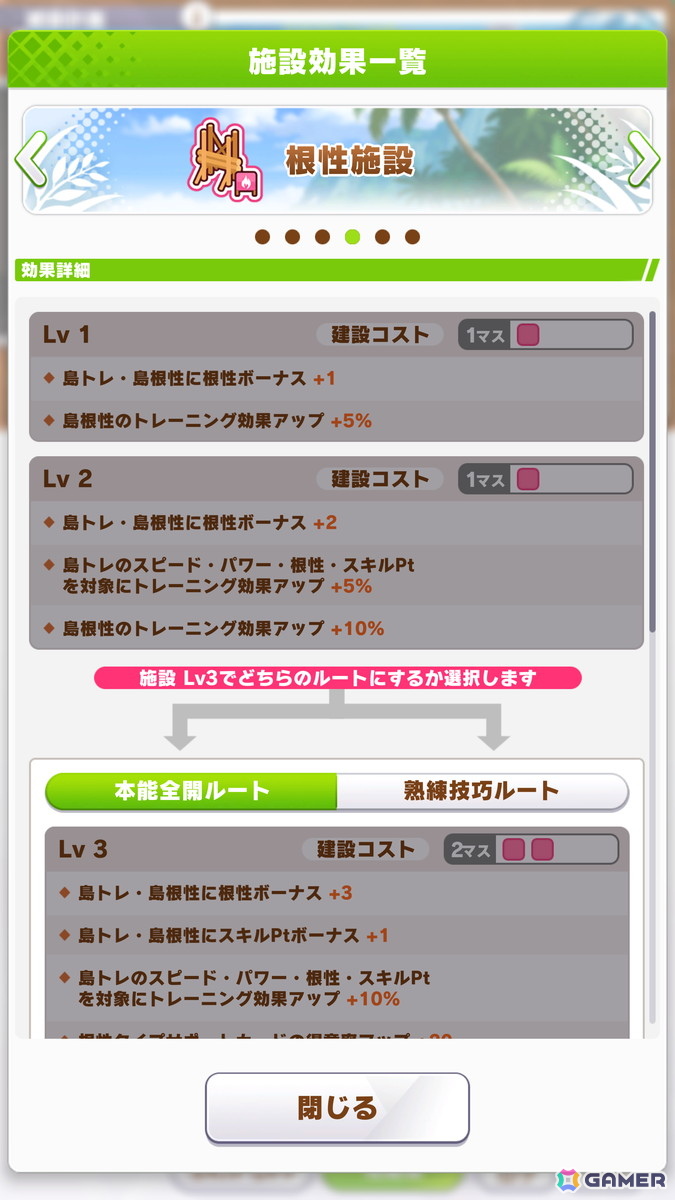 「ウマ娘」新育成シナリオ「無人島へようこそ -DESIGN YOUR ISLAND-」を先行体験！無人島の開拓を進めて“島トレーニング”で一気に強化しようの画像8