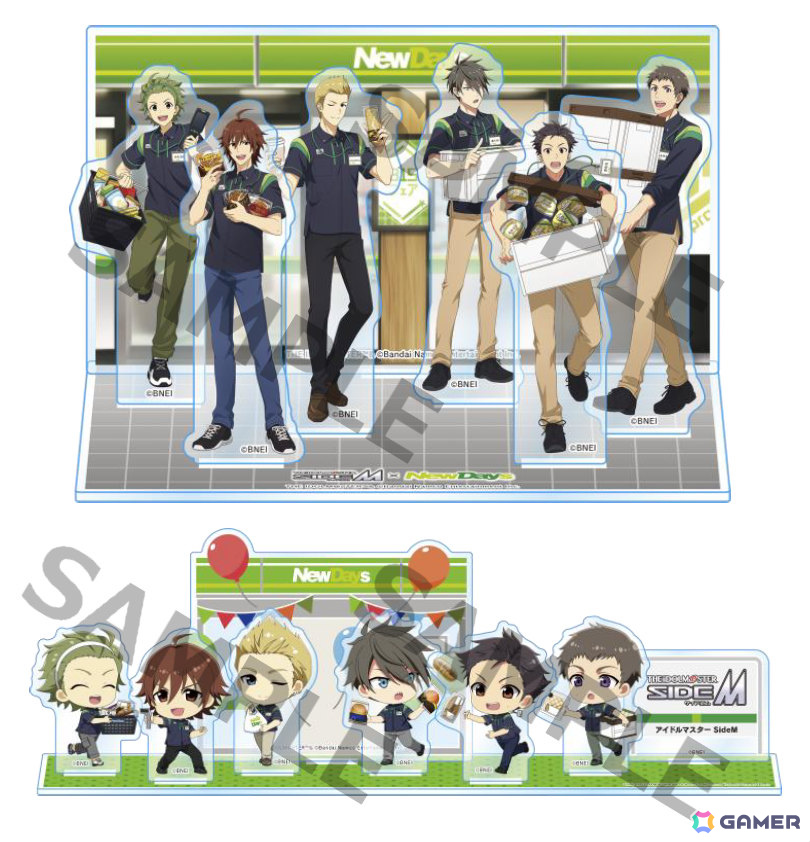 「アイドルマスター SideM」駅で働くアイドルたちの描きおろしコラボグッズが7月4日よりNewDaysで順次販売！の画像