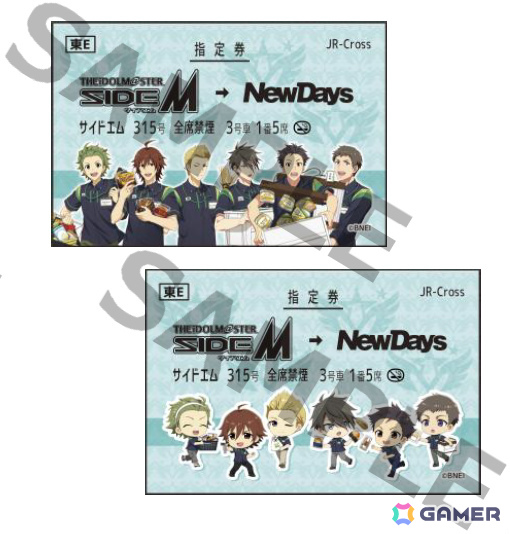 「アイドルマスター SideM」駅で働くアイドルたちの描きおろしコラボグッズが7月4日よりNewDaysで順次販売！の画像