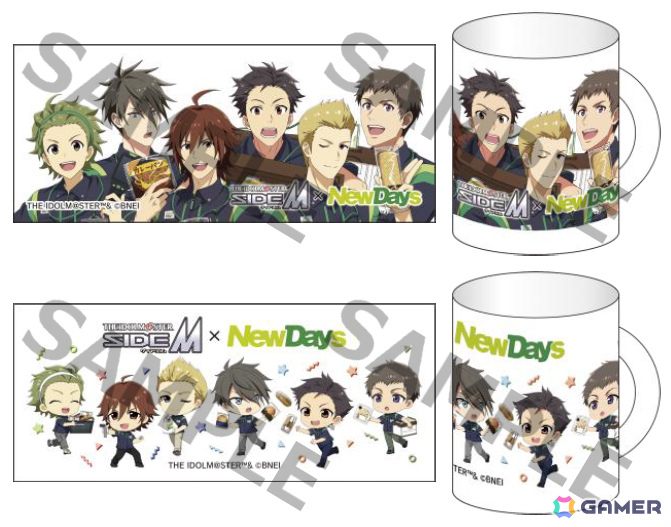 「アイドルマスター SideM」駅で働くアイドルたちの描きおろしコラボグッズが7月4日よりNewDaysで順次販売！の画像