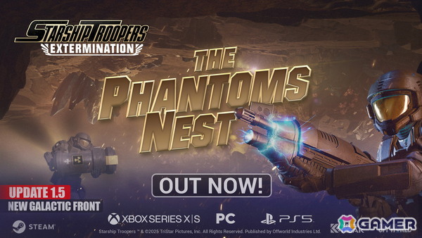「Starship Troopers: Extermination」のアップデート1.5「Phantom's Nest」が配信！新武器「Morita II」が追加の画像1