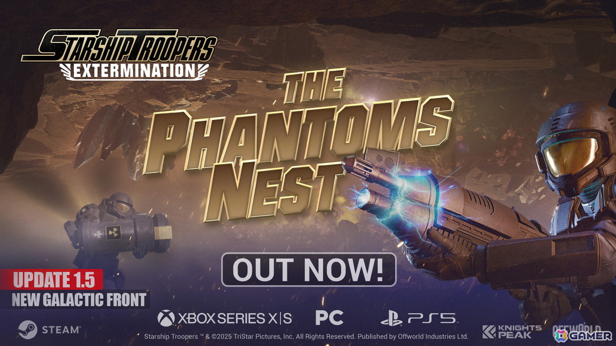 「Starship Troopers: Extermination」のアップデート1.5「Phantom's Nest」が配信！新武器「Morita II」が追加の画像1
