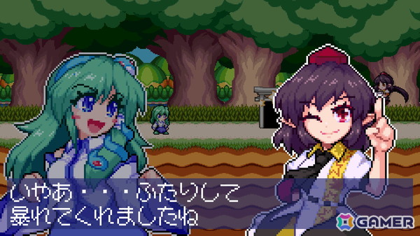 東方二次創作のドットアクションゲーム「東風谷早苗の神風とともに」が