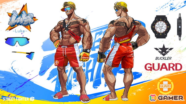 「スト6」Year 3の追加キャラクター第1弾「サガット」が8月5日に登場!キャミィ、ルーク、春麗など7人の水着衣装のデザインも公開の画像