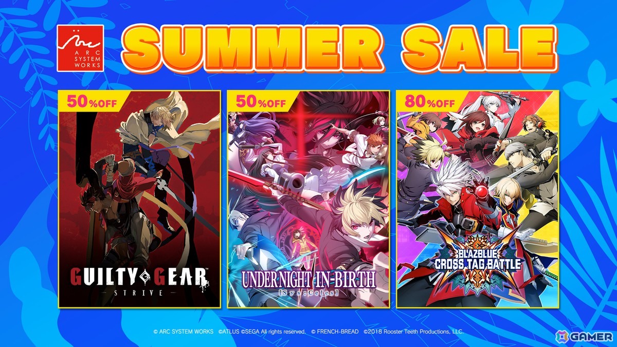 「GUILTY GEAR -STRIVE-」が50%オフ！アークシステムワークスのタイトルを対象とした「Summer Sale」がSteamにて開催中の画像