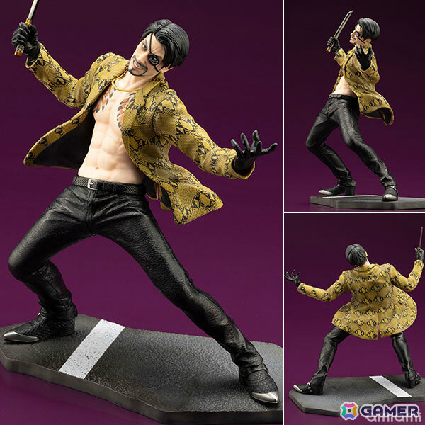 「龍が如く」シリーズの真島吾朗が1/6スケールフィギュアで登場！鬼炎のドスを構えたバトルポーズは迫力満点の画像1
