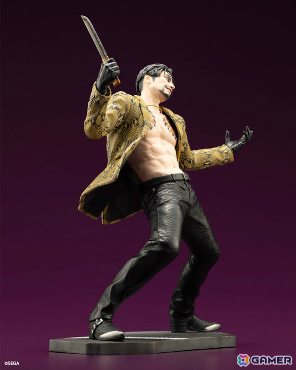 「龍が如く」シリーズの真島吾朗が1/6スケールフィギュアで登場！鬼炎のドスを構えたバトルポーズは迫力満点の画像10