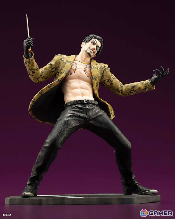 「龍が如く」シリーズの真島吾朗が1/6スケールフィギュアで登場！鬼炎のドスを構えたバトルポーズは迫力満点の画像11