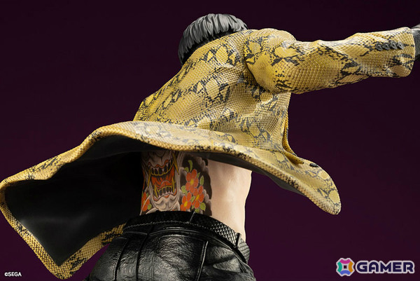 「龍が如く」シリーズの真島吾朗が1/6スケールフィギュアで登場！鬼炎のドスを構えたバトルポーズは迫力満点の画像16