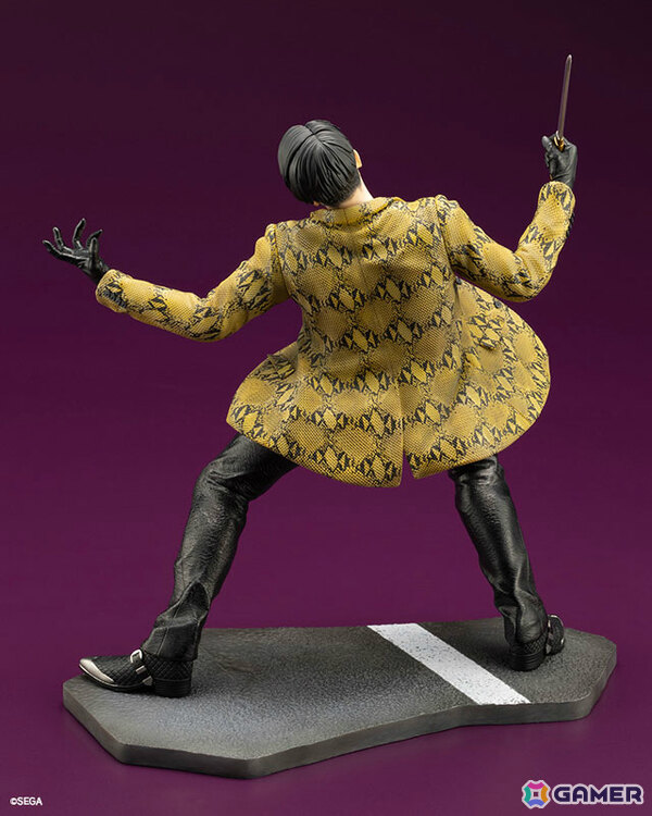 「龍が如く」シリーズの真島吾朗が1/6スケールフィギュアで登場！鬼炎のドスを構えたバトルポーズは迫力満点の画像6