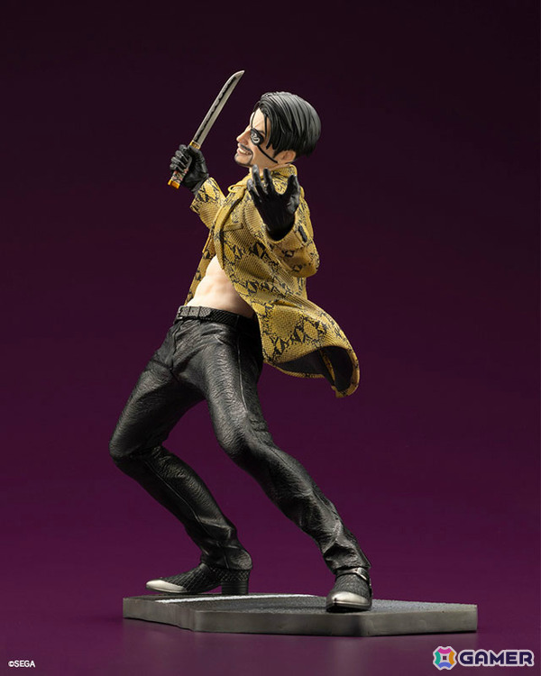 「龍が如く」シリーズの真島吾朗が1/6スケールフィギュアで登場！鬼炎のドスを構えたバトルポーズは迫力満点の画像7
