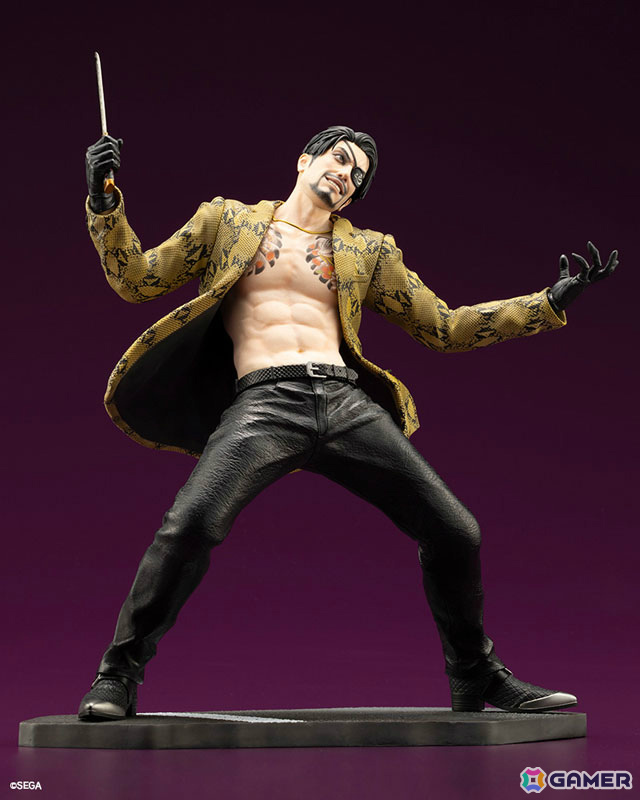 「龍が如く」シリーズの真島吾朗が1/6スケールフィギュアで登場!鬼炎のドスを構えたバトルポーズは迫力満点の画像