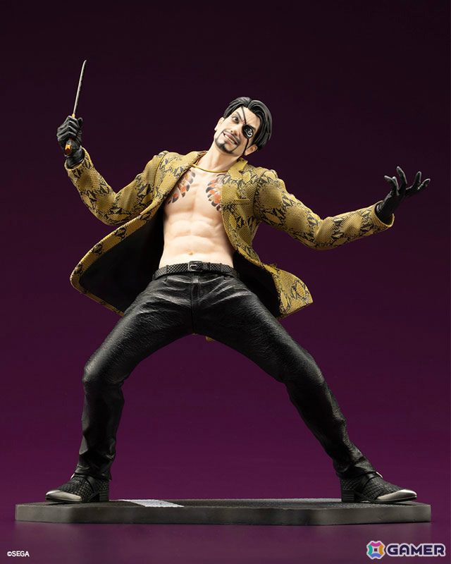 「龍が如く」シリーズの真島吾朗が1/6スケールフィギュアで登場!鬼炎のドスを構えたバトルポーズは迫力満点の画像