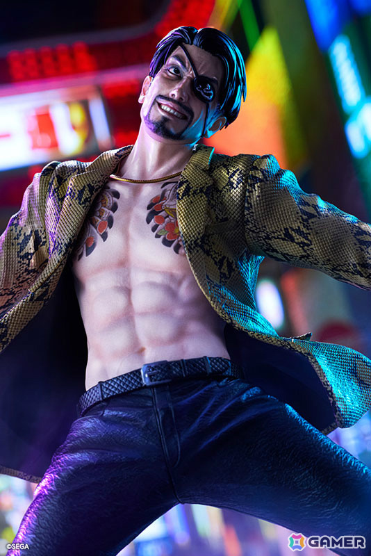 「龍が如く」シリーズの真島吾朗が1/6スケールフィギュアで登場!鬼炎のドスを構えたバトルポーズは迫力満点の画像