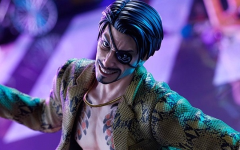 「龍が如く」シリーズの真島吾朗が1/6スケールフィギュアで登場！鬼炎のドスを構えたバトルポーズは迫力満点