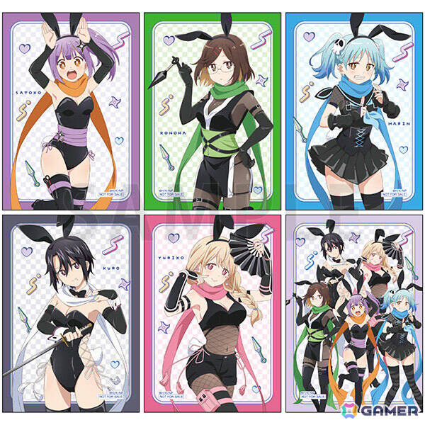アニメ「忍者と殺し屋のふたりぐらし」さとこ＆このはたちが“バニンジャ”姿で登場のポップアップストアが7月12日よりゲーマーズで開催！の画像3