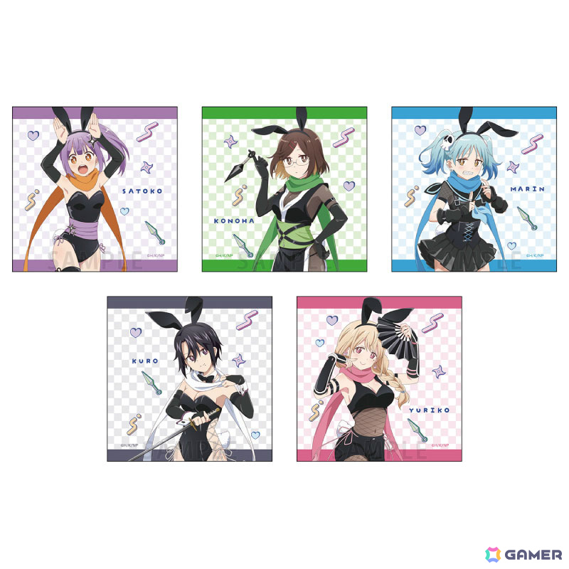 アニメ「忍者と殺し屋のふたりぐらし」さとこ&このはたちが“バニンジャ”姿で登場のポップアップストアが7月12日よりゲーマーズで開催!の画像