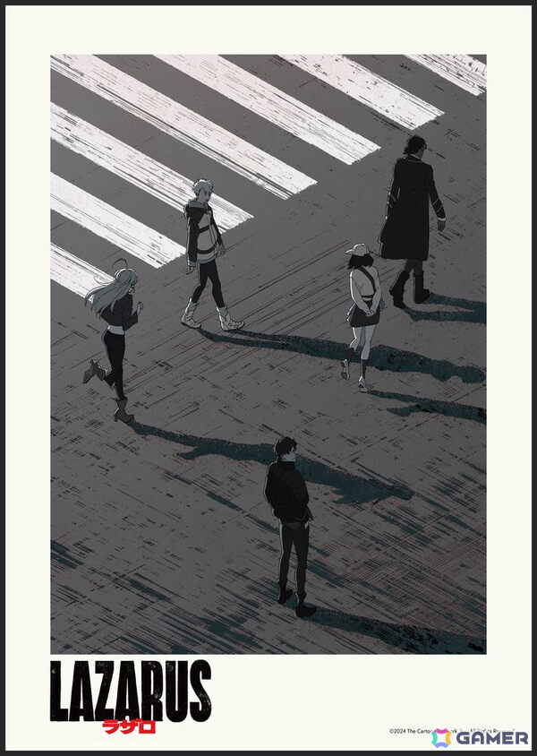 アニメ「LAZARUS ラザロ」最終13話放送を記念して都市の横断歩道を進む5人の姿を描いた最新ビジュアルが公開！の画像1