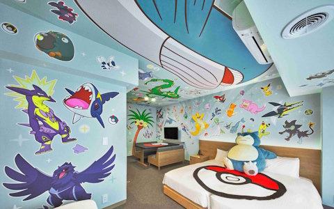 「ポケモンルーム」が100匹のポケモンが散りばめられた新デザインに7月1日よりリニューアル！展開施設も東京・京都・大阪の10施設に拡大