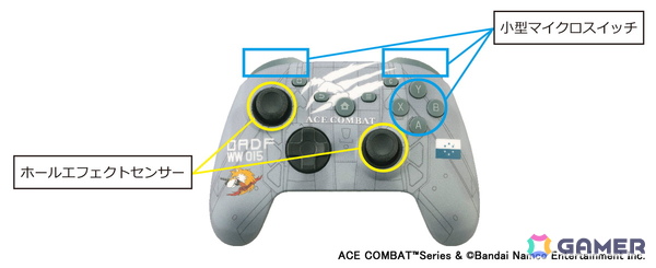 タイプツーより「エースコンバット7」の主人公トリガーの機体をイメージしたコントローラーが近日発売！PC/Switch/Switch 2に対応の画像6