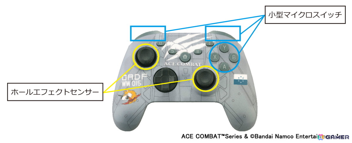 即日発送　ACE COMBAT 7Switch + コントローラー(タイプツー) ACE COMBAT ゲーミングコントローラーPRO（PC用）｜タイプツー