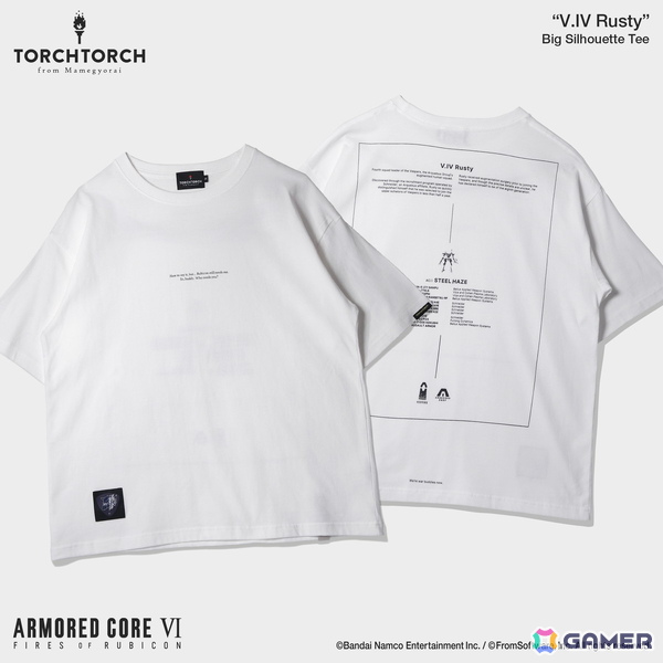 「ARMORED CORE VI FIRES OF RUBICON」に登場するキャラ「V.IV ラスティ」をフィーチャーしたTシャツがTORCH TORCHより登場！の画像2
