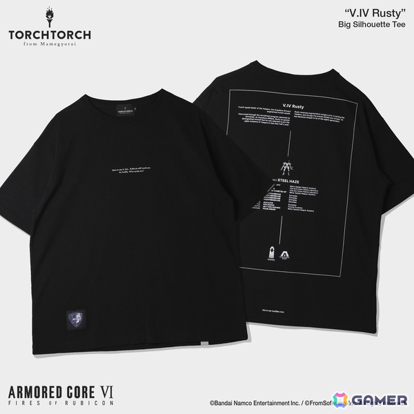 「ARMORED CORE VI FIRES OF RUBICON」に登場するキャラ「V.IV ラスティ」をフィーチャーしたTシャツがTORCH TORCHより登場！の画像3