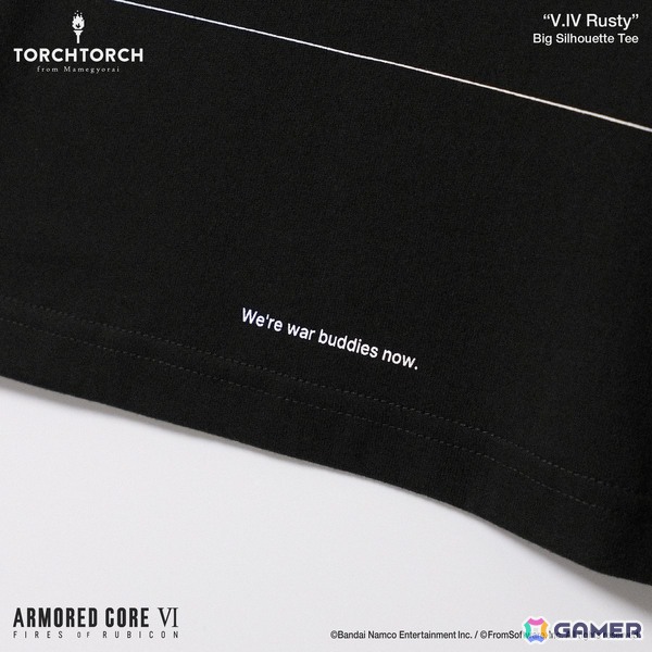 「ARMORED CORE VI FIRES OF RUBICON」に登場するキャラ「V.IV ラスティ」をフィーチャーしたTシャツがTORCH TORCHより登場！の画像7