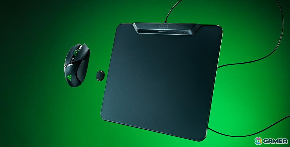 Razer、置くだけでマウスを充電できるマウスパッド「Razer HyperFlux V2」を7月4日に発売!ハードタイプとクロスタイプの2種の表面加工がラインアップの画像